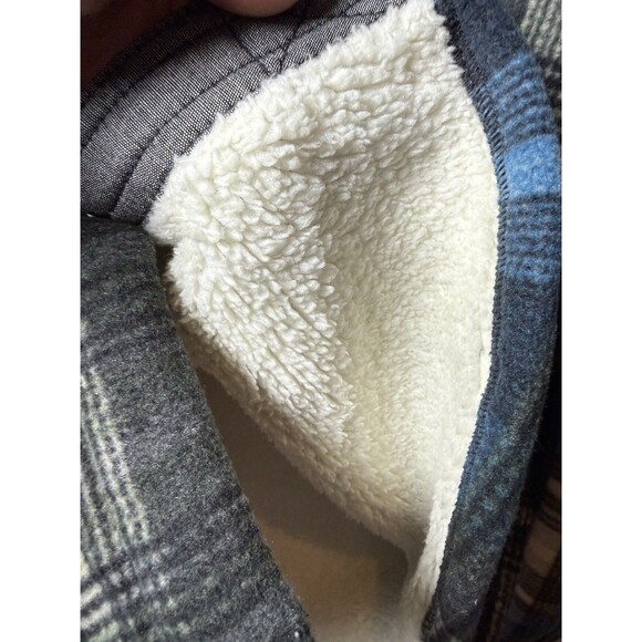 NEW O'NEILL Spruce Super Fleece Sherpa Lined Shirt Jacket Men's Snap Button SM - Picture 6 of 11